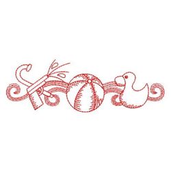 Redwork Summer Borders 08(Lg) machine embroidery designs