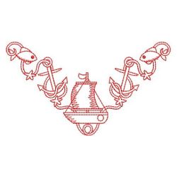 Redwork Summer Corners 04(Lg) machine embroidery designs