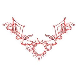 Redwork Summer Corners 08(Md) machine embroidery designs