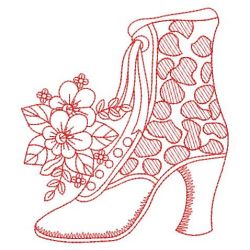 Redwork Victorian Boots 03(Lg)