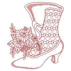 Redwork Victorian Boots 06(Md)