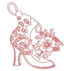 Redwork Victorian Boots 09(Md) machine embroidery designs