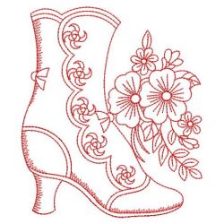 Redwork Victorian Boots 10(Lg)