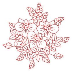 Redwork Bloom 1(Sm) machine embroidery designs