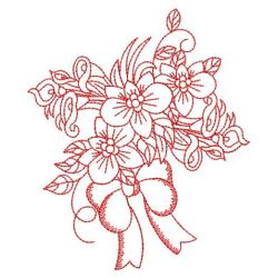 Redwork Bloom 1 06(Sm) machine embroidery designs