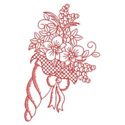 Redwork Bloom 1 07(Lg) machine embroidery designs