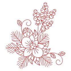 Redwork Bloom 1 08(Lg) machine embroidery designs