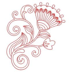 Redwork Bloom 2 05(Md) machine embroidery designs