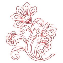 Redwork Bloom 2 08(Md) machine embroidery designs