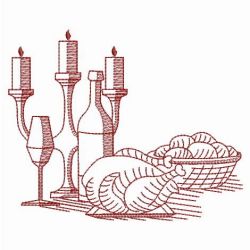 Redwork Thanksgiving Greetings 02(Md) machine embroidery designs
