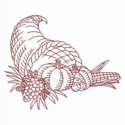 Redwork Thanksgiving Greetings 08(Lg) machine embroidery designs