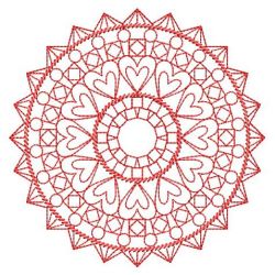 Redwork Fancy Quilt 2 03(Sm) machine embroidery designs