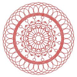 Redwork Fancy Quilt 2 04(Md)