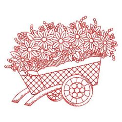 Redwork Flower Elegance 2(Md) machine embroidery designs