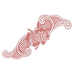 Redwork Flower Elegance 2 02(Sm) machine embroidery designs