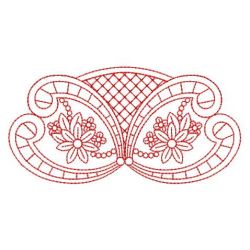 Redwork Flower Elegance 2 05(Sm) machine embroidery designs