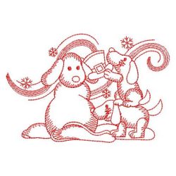 Redwork Build Snowman 04(Md) machine embroidery designs