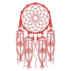 Redwork Indian Feather 2 08(Lg)