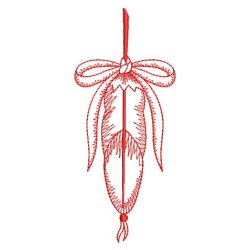 Redwork Indian Feather 2 09(Md) machine embroidery designs