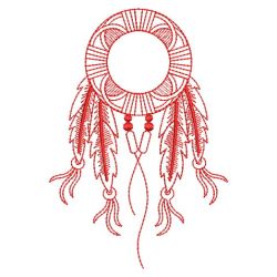 Redwork Indian Feather 2 11(Lg)