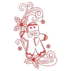 Redwork Curly Christmas(Md) machine embroidery designs