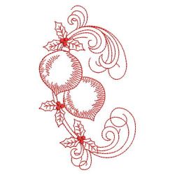 Redwork Curly Christmas 06(Md) machine embroidery designs