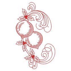 Redwork Curly Christmas 06(Lg)