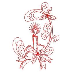 Redwork Curly Christmas 07(Md) machine embroidery designs