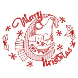 Redwork Season Greetings 01(Sm) machine embroidery designs