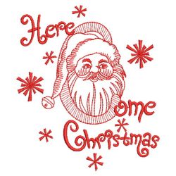 Redwork Season Greetings 03(Sm) machine embroidery designs