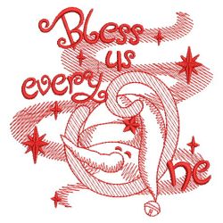 Redwork Season Greetings 07(Md) machine embroidery designs