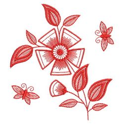 Redwork Fancy Flower 03(Lg)