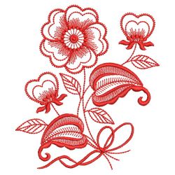 Redwork Fancy Flower 12(Lg)