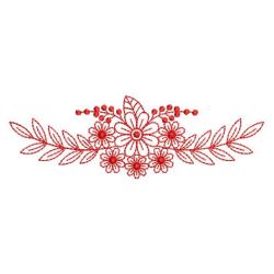 Redwork Flower Elegance 3 01(Sm) machine embroidery designs