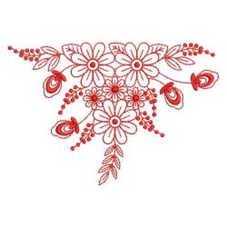 Redwork Flower Elegance 3 06(Sm) machine embroidery designs