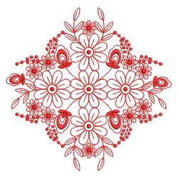 Redwork Flower Elegance 3 07(Sm) machine embroidery designs