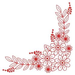 Redwork Flower Elegance 3 09(Md) machine embroidery designs