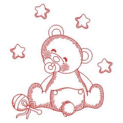 Redwork Baby Bears 03(Md) machine embroidery designs