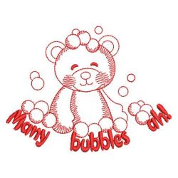 Redwork Baby Bears 07(Md) machine embroidery designs