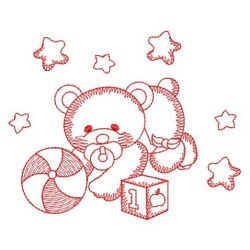 Redwork Baby Bears 09(Md) machine embroidery designs