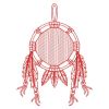 Redwork Indian Feather 05(Lg)