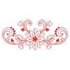 Redwork Heirloom Poinsettia 10(Lg)