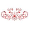 Redwork Heirloom Poinsettia 10(Lg)