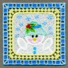 Christmas Snowman Doily 09
