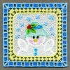 Christmas Snowman Doily 09