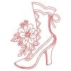 Redwork Victorian Boots 04(Sm)