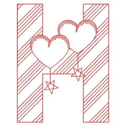 Redwork Baby Alphabets 08(Sm) machine embroidery designs