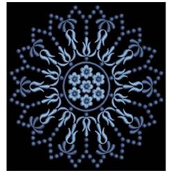 Fancy Candlewicking Quilt(Md) machine embroidery designs