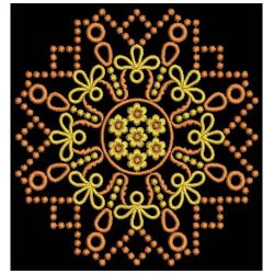 Fancy Candlewicking Quilt 06(Md) machine embroidery designs
