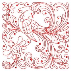 Redwork Rosemaling Birds 09(Lg) machine embroidery designs